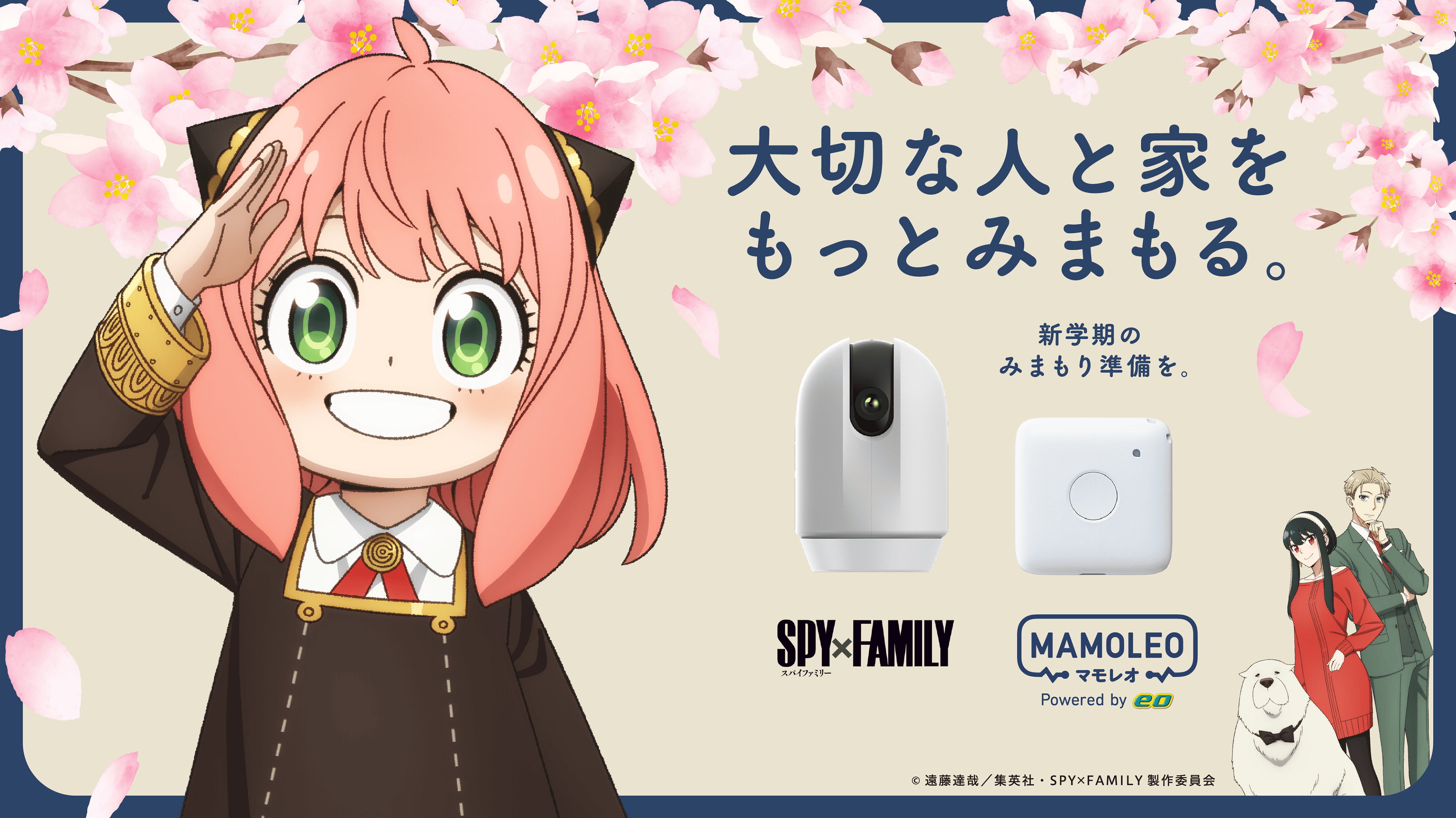 大切な人と家をもっとみまもる。新学期のみまもり準備を。SPY×FAMILY MAMOLEO
